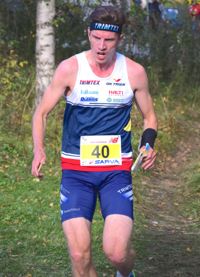 BESVIKEN. Otto Simosas var ytterst nära en medalj i FM-tävlingarna på sprintdistans.