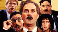 TVÅ FILMER. Michael Palin, Graham Chapman, John Cleese, Eric Idle och Terry Jones utgjorde humorgruppen Monty Python.
