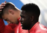 Samuel Umtiti fick ta emot rasistiska glåpord när hans klubb Lecce mötte Lazio i italienska Serie A på onsdagen. Arkivbild.
