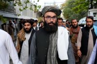 Den högt uppsatte talibanen Anas Haqqani i augusti.