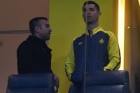 Cristiano Ronaldo och managern Ricardo Regufe på plats i Riyadh.