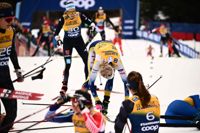 Frida Karlsson kollapsade efter målgången i Val di Fiemme.