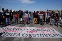 Protester, där demonstranter kräver president Dina Boluartes avgång, har pågått sedan expresident Pedro Castillio avsattes och frihetsberövades i december. Arkivbild.
