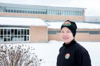 Linda Karlström när hon var ordförande för Kronans gymnaster.