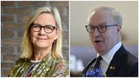 Frågan om SFP kan tänka sig att samarbeta med Sannfinländarna väcker het debatt. Sture Fjäder, kandidat för Samlingspartiet, undrar om Eva Biaudet hellre samarbetar med ”kommunisterna”.