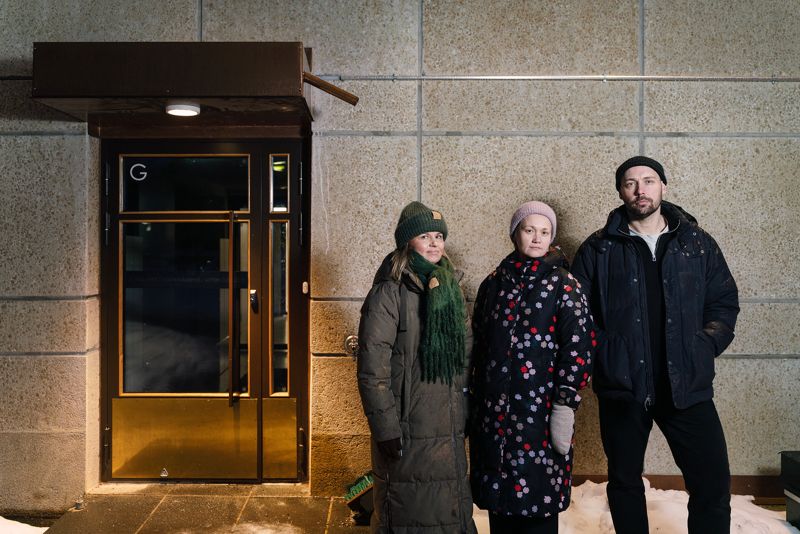Mia Karlsson, Pia Stråhlman-Kurki och Per Ehrström har barn som går på kyrkans eftis på Drumsö.