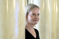 Sannfinländarnas partiordförande Riikka Purra håller fast vid partiets långsiktiga och strategiska mål att Finland ska lämna EU.