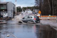 Översvämningar i Esbo (Meritie/Säljägargatan)