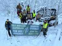 Klimatrörelsen Elokapinas bild från demonstrationen vid Aalistunturi i Kolari.