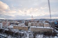 Murmansk centrum i mars 2017. Utrikesministeriet stänger sitt kontor i Murmansk.