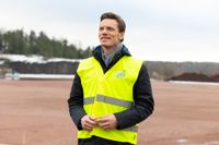 Hans Fredrik Wittusen, vd för Blastr Green Steel, besökte Ingå i onsdags.