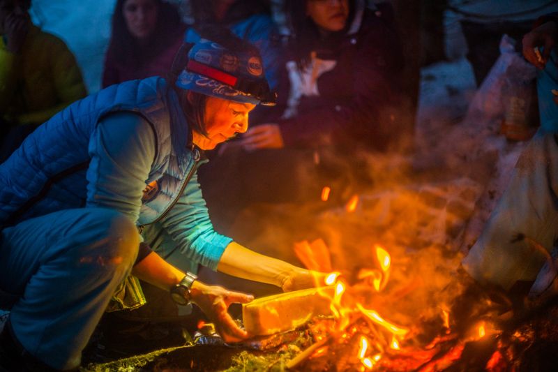 En snösko-Raclette kväll. © Florian Bouvet-Fournier