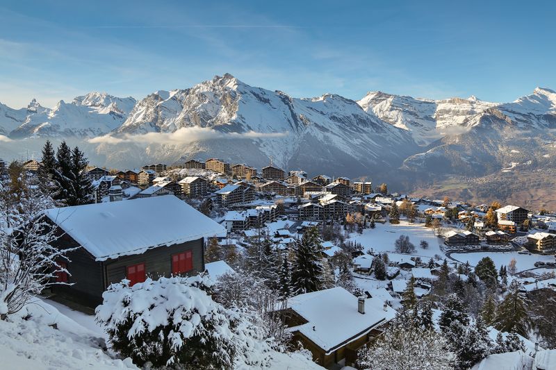 Nendaz, en lugn och avkopplande bergsby med ett brett sortiment av restauranger och boende för att upptäcka regionens lokala kultur. © Etienne Bornet
