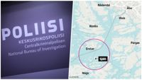 Erstan ligger i Åbolands skärgård. Ön Själö, som är utpekad i grafiken, har inget med polisens utredningar att göra.