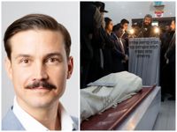 Forskaren Timo R Stewart befarar att våldet på Västbanken kommer tillta. Till höger begravs en pojke som sköts till döds under ett terrorattentat på fredagen.