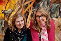 Nadina Vihinen (vänster) och Anne Johansson Padilla ser framemot en programrik vår på Grand.