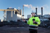 Mottagning och lagring av bränsle kräver stora arealer. Därför valde Helen att bygga sitt nya biovärmeverk i Nordsjö. De goda logistiska förbindelserna inverkade också, berättar Antti Saikkonen.