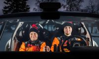 Niclas Grönholm (t.h.) och Antti Linnaketo fortsätter i FM-serien under helgen.