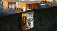 Så här tänker sig Tekniska högskolan i Villmanstrand att den kärnreaktor som köpts in kan se ut då den byggs.