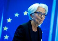 ECB-chefen Christine Lagarde lämnar räntebesked. Arkivbild.