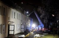 En brand härjade i ett radhus i Smedsbacka i Malm på torsdagskvällen. Enligt räddningsverket har ingen skadats i branden.