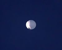 En ballong på hög höjd över Billings i Montana. USA håller för närvarande på att spåra en misstänkt kinesisk övervakningsballong som har setts i amerikanskt luftutrymme de senaste dagarna.