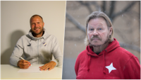 Paulus Arajuuri och HIFK fotbolls vd Perttu Hillman