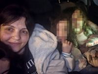 Layla Hasso och hennes tre döttrar tillbringade merparten av måndagen i familjens bil.