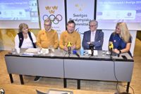 Presskonferensen där Sveriges möjligheter att få arrangera OS 2030 presenterades.