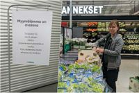 Johanna Vaajoensuu är butiksbiträde Prisma i Iso Omena. Hon är en av de få som kommit på jobb i dag.