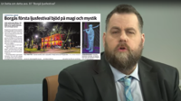 Stan Saanila skämtar om Borgå Ljus och hänvisar till Östnylands artikel i programmet Detta om detta.