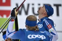 Perttu Hyvärinen väckte uppmärksamhet, både med sin sponsor och sin tionde plats i skiathlon.