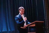 Alexander Eriksson, här på årsfesten 2020, arbetar nu med ÖFN:s 100-årsjubileum.
