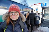 Ellen Frejborg tar i vanliga fall alltid bussen till sina studier i Mejlans, men nu stökar strejken till hennes resande.