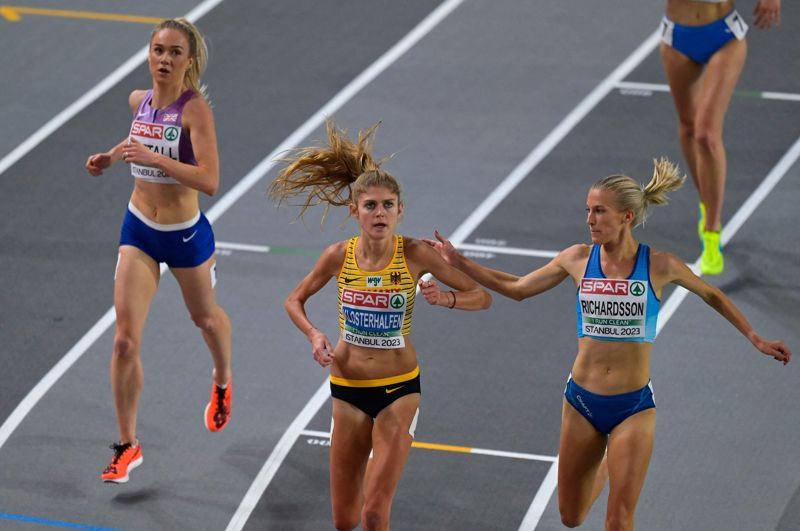 Camilla Richardsson sprang bra i Istanbul i mars.