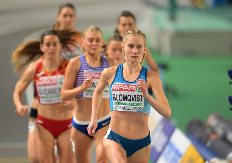 Nathalie Blomqvist visade framfötterna i inomhus-EM i Istanbul i mars.