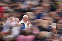 Påve Franciskus på onsdagen.