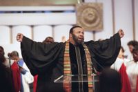 Finlandssvenska gospelkörer hedrar Andraé Crouch i Tempelplatsens kyrka på lördag.