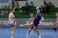 Emilia Karell och KyIF kämpade hårt mot BK-46 och belönades med en poäng.