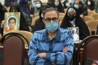 Habib Chaab under rättegången i Iran för ett år sedan.