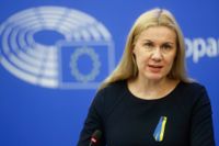 EU:s energikommissionär Kadri Simson presenterade förslaget på reform av elmarknaden på en presskonferens i Strasbourg.