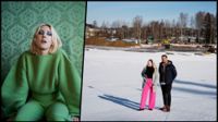 Veronica Maggio spelar på vinfestivalen i juli. Jenna Fyhr och Valtteri Taipalus hör till arrrangörerna. I bakgrunden syns fältet som nu byggs och ska bli en plats för evenemang av det här slaget.