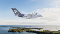 Enligt den svenska tillverkaren kan det elektriska flygplanet ES-30 färdas 200 km med enbart batteri och upp till 800 km med kombinationen batteri och hybridmotor.