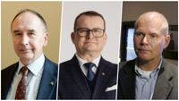 Huvudstabens förre underrättelsechef Pekka Toveri (t.v. ) och tidigare kommendören för Nylands brigad, Kjell Törner (i mitten) vill avskaffa demilitariseringen av Åland. Försvarsmaktens förre kommendör, Jarmo Lindberg, (t.h.) vill också diskutera frågan.