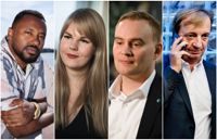 Suldaan Said Ahmed, Alviina Alametsä, Atte Harjanne och Harry Harkimo.