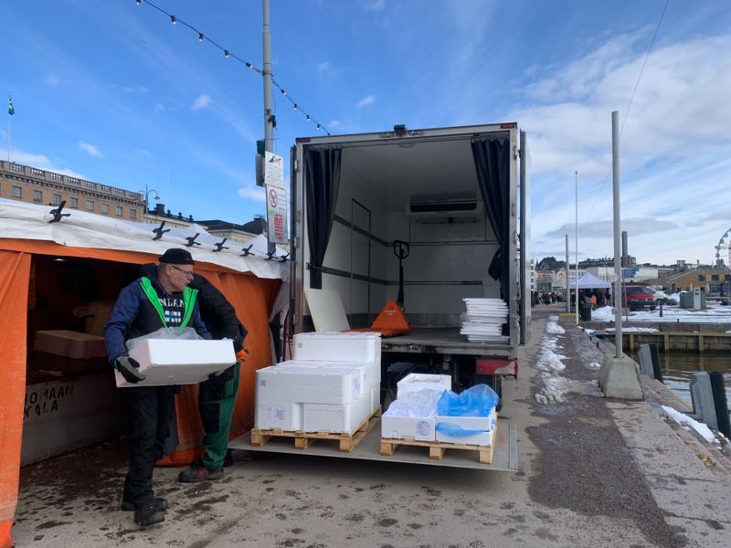Tuomaan Kala har sålt fisk på Salutorget i trettio år.