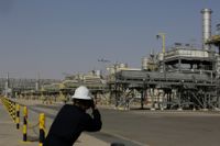 Ett oljefält i Saudiarabien i en bild från 2021.