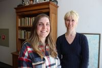 Antonia Sjöberg som bor i Raseborg och Svetlana Obidkina som bor på Åland ser fram emot sina nya studier.
