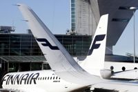 Finnair ersätter flygplan med buss. 