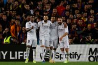 Karim Benzema, tvåa från vänster, var het på Camp Nou.